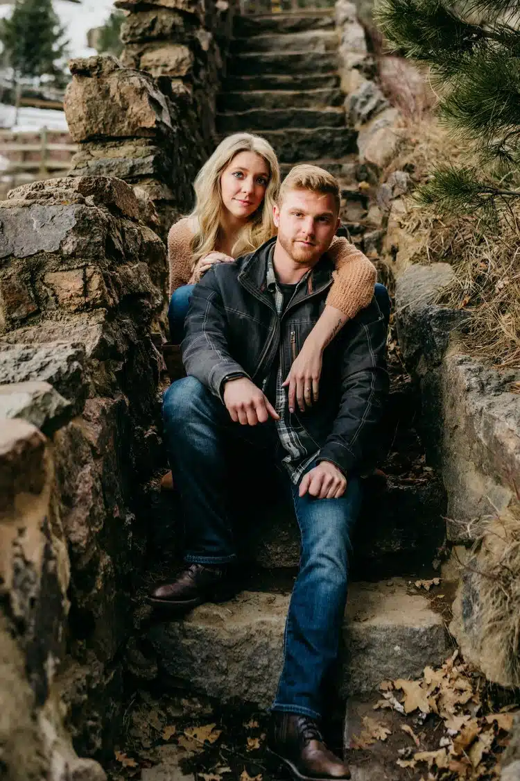 engagement photo of couple